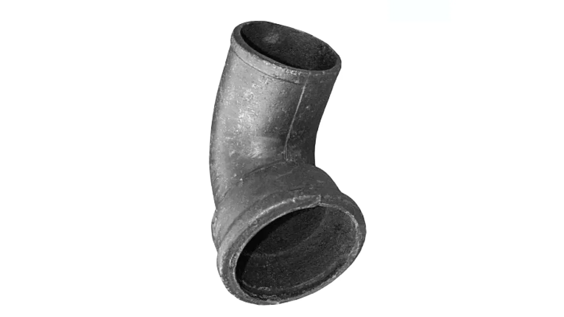 Отвод чугунный 80 мм отвод раструбный 45° ГОСТ 5525-88 ВЧШГ